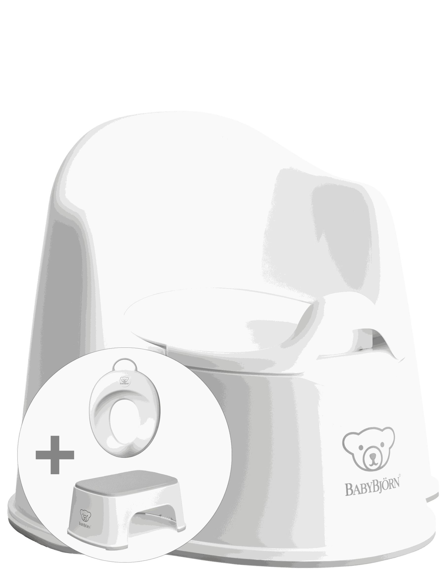 Janie and Jack Potty Training Bundle, White/Grey