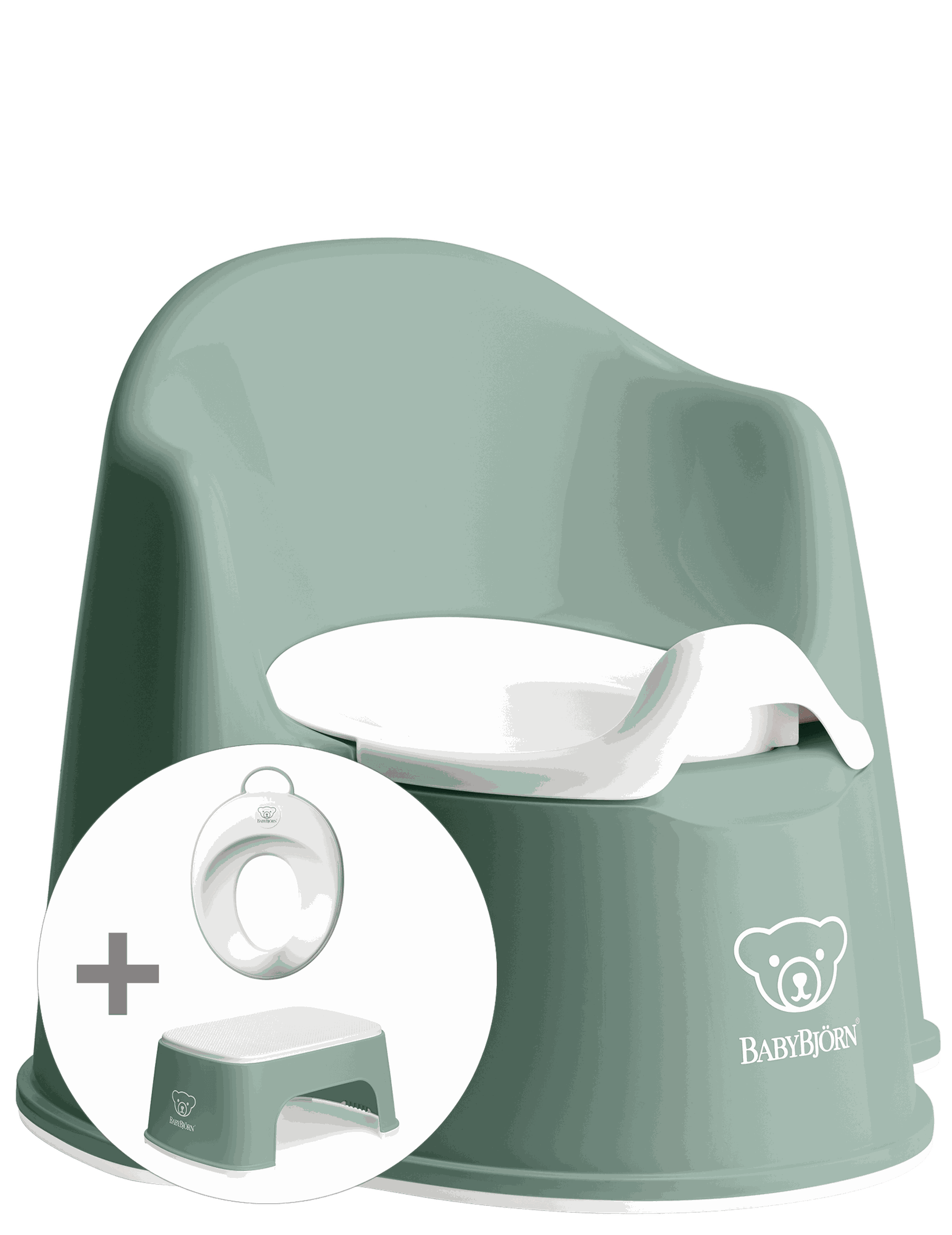 Janie and Jack Potty Training Bundle, Deep Green/White