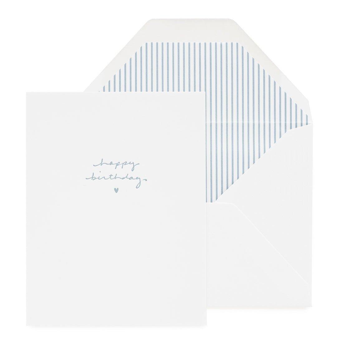 Janie and Jack Blue Happy Birthday Greeting Card