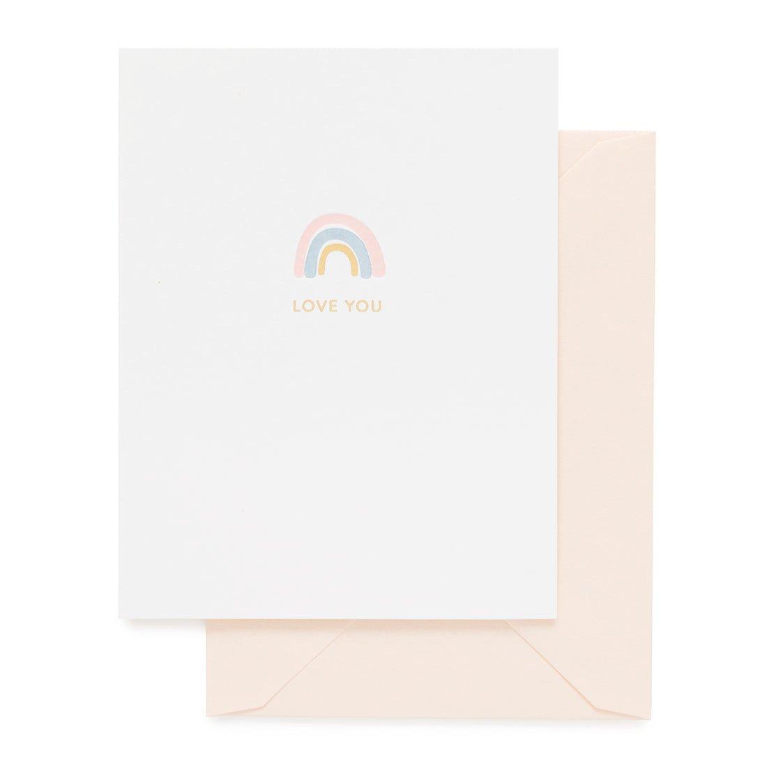 Janie and Jack Rainbow, Love You Greeting Card
