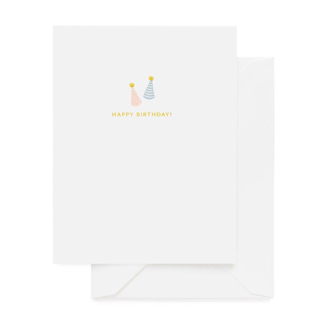 Janie and Jack Birthday Party Hats Birthday Card