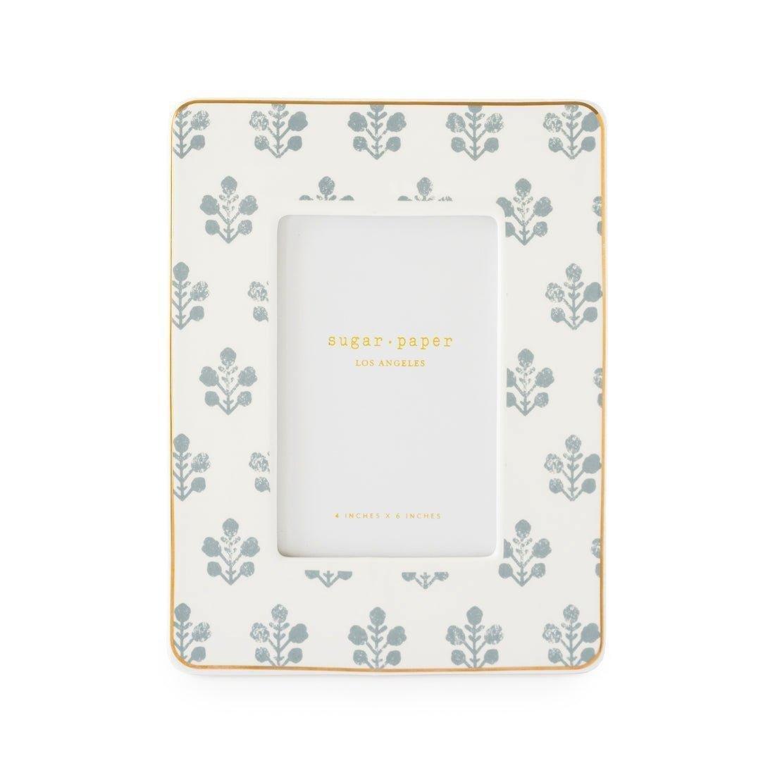 Janie and Jack Dusty Blue Floral Frame