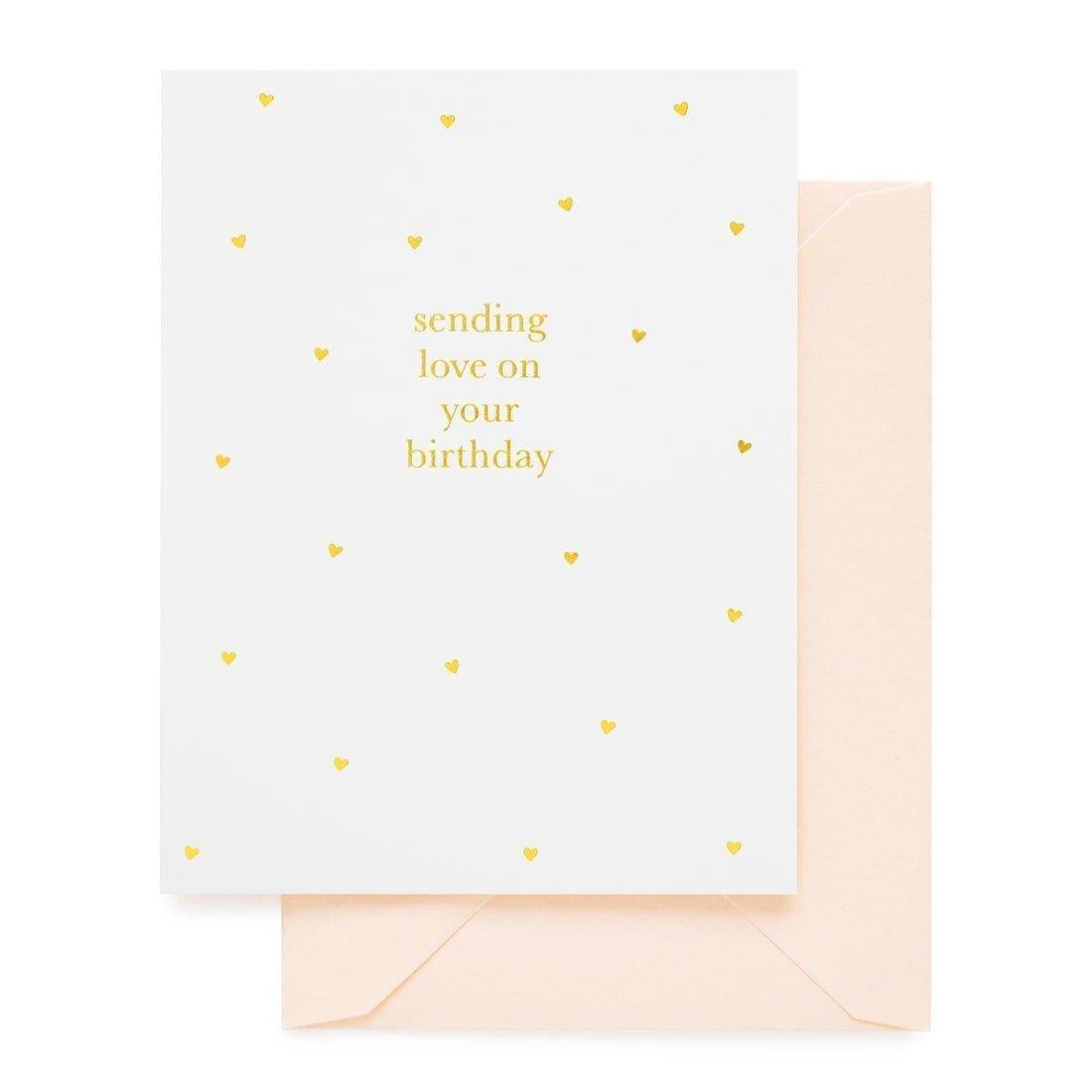 Janie and Jack Sending Love On Your Birthday Greeting Card