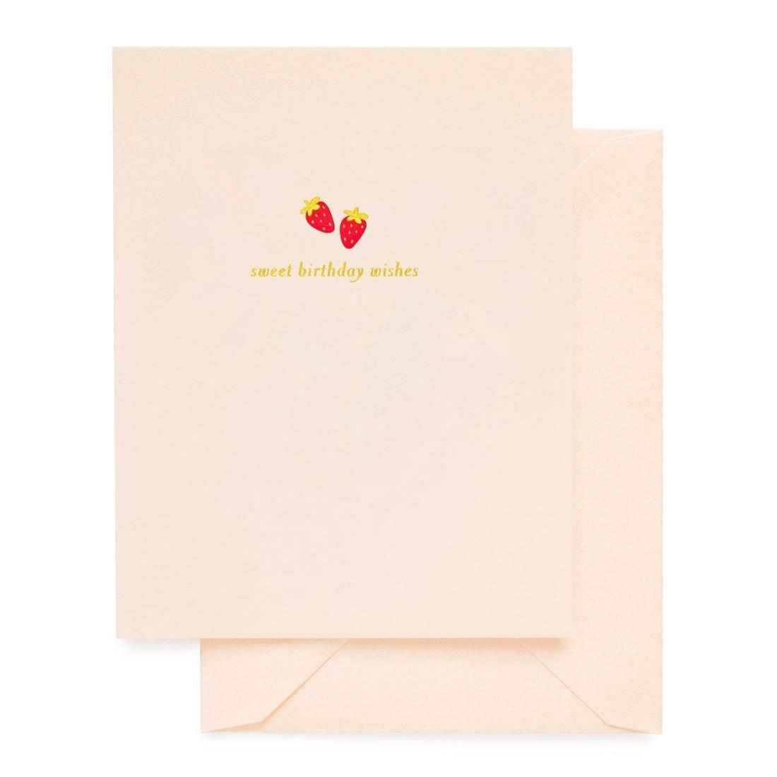 Janie and Jack Sweet Birthday Wishes Greeting Card