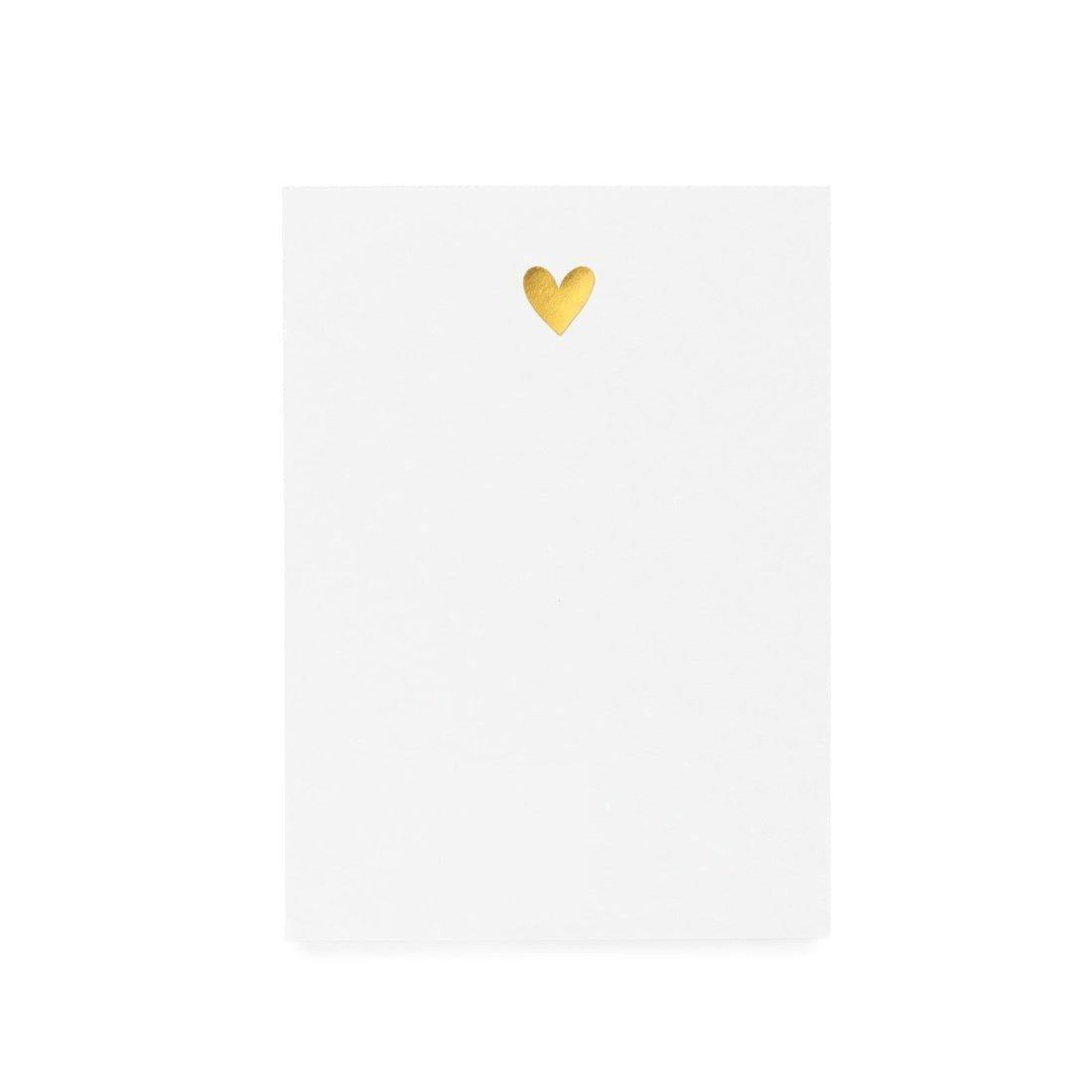 Janie and Jack Mini Pad, Gold Heart