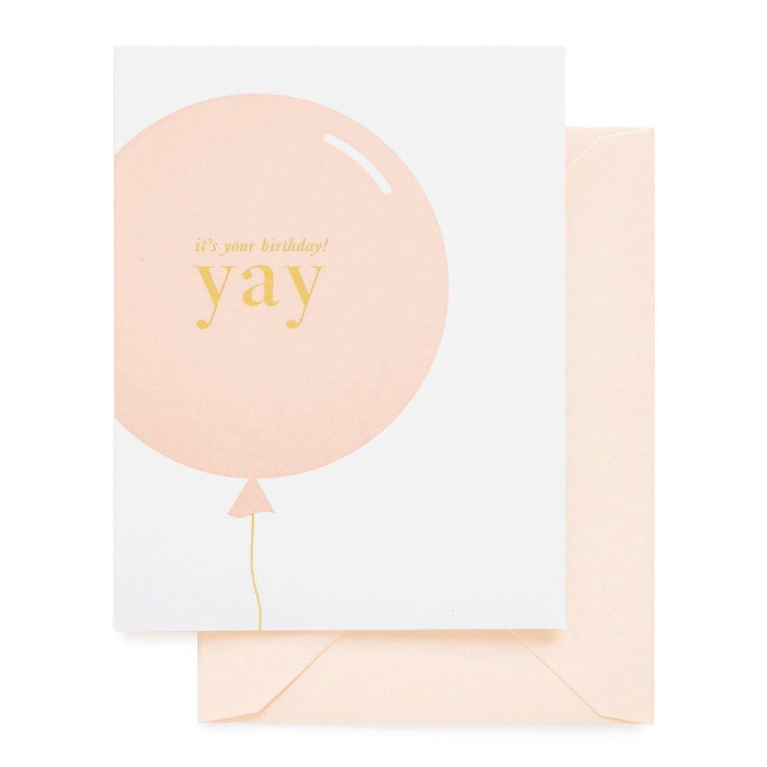 Janie and Jack Yay Balloon Greeting Card