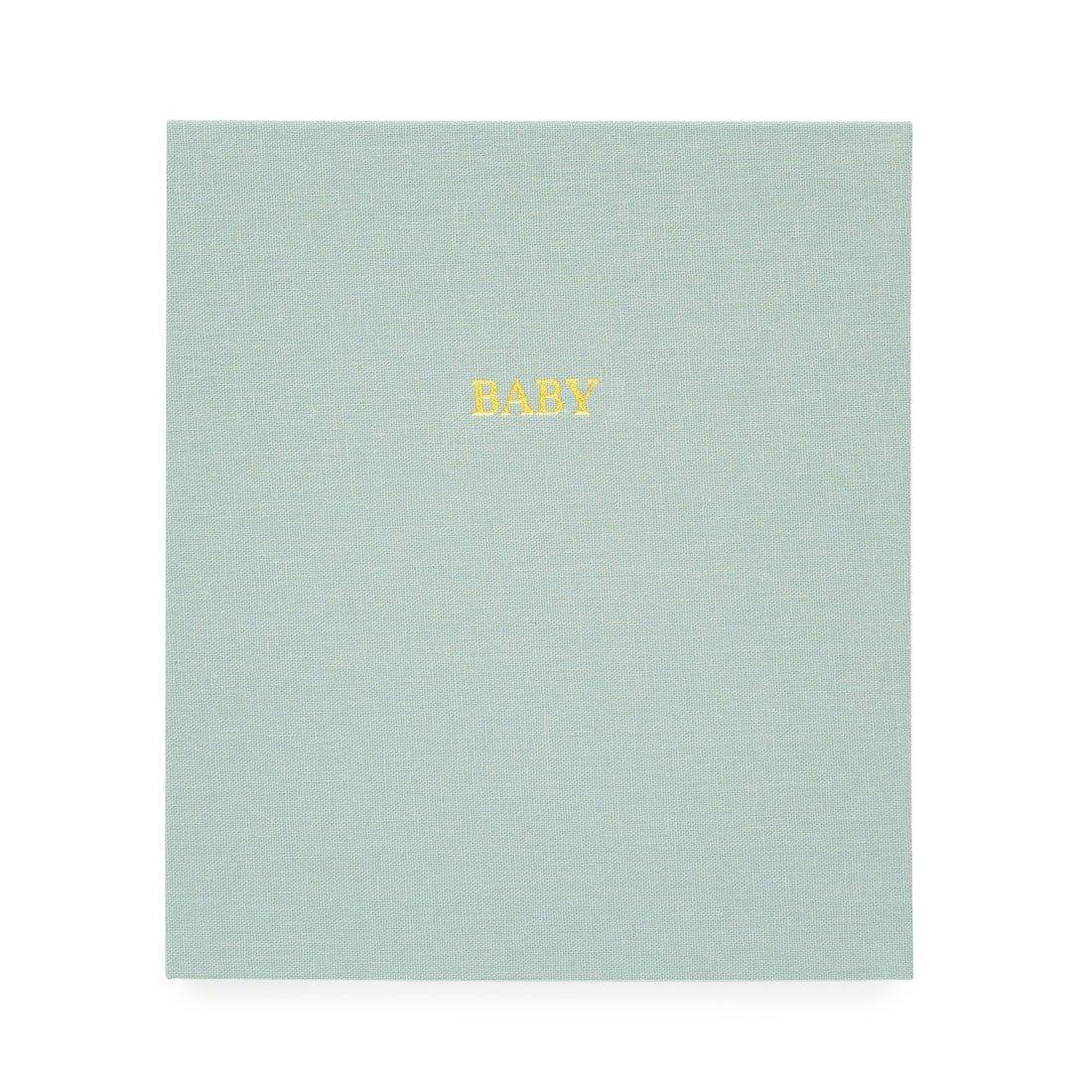 Janie and Jack Mist Green Baby Book
