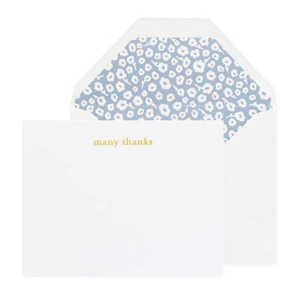 Janie and Jack Many Thanks, Floral Greeting Card