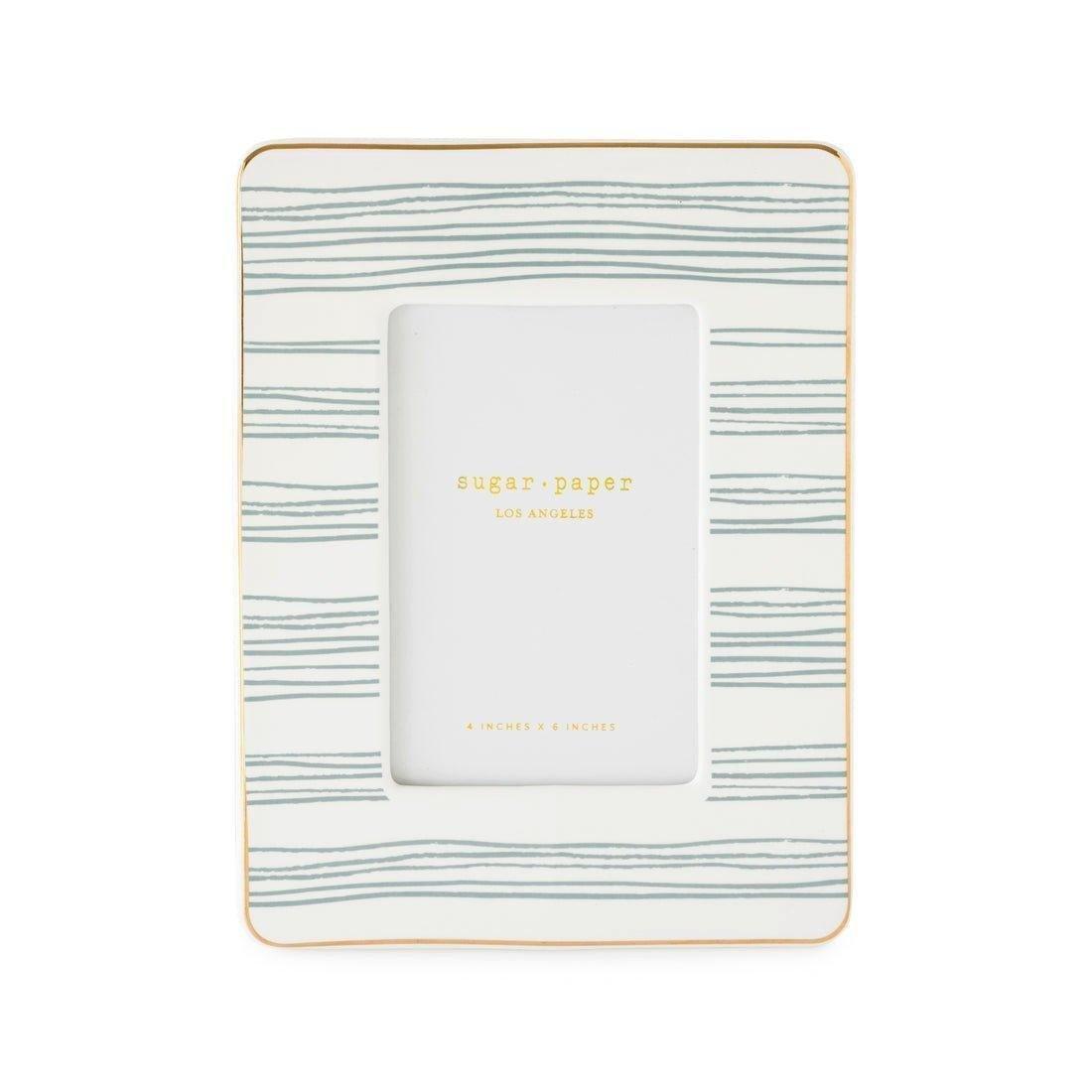 Janie and Jack Dusty Blue Stripe Frame