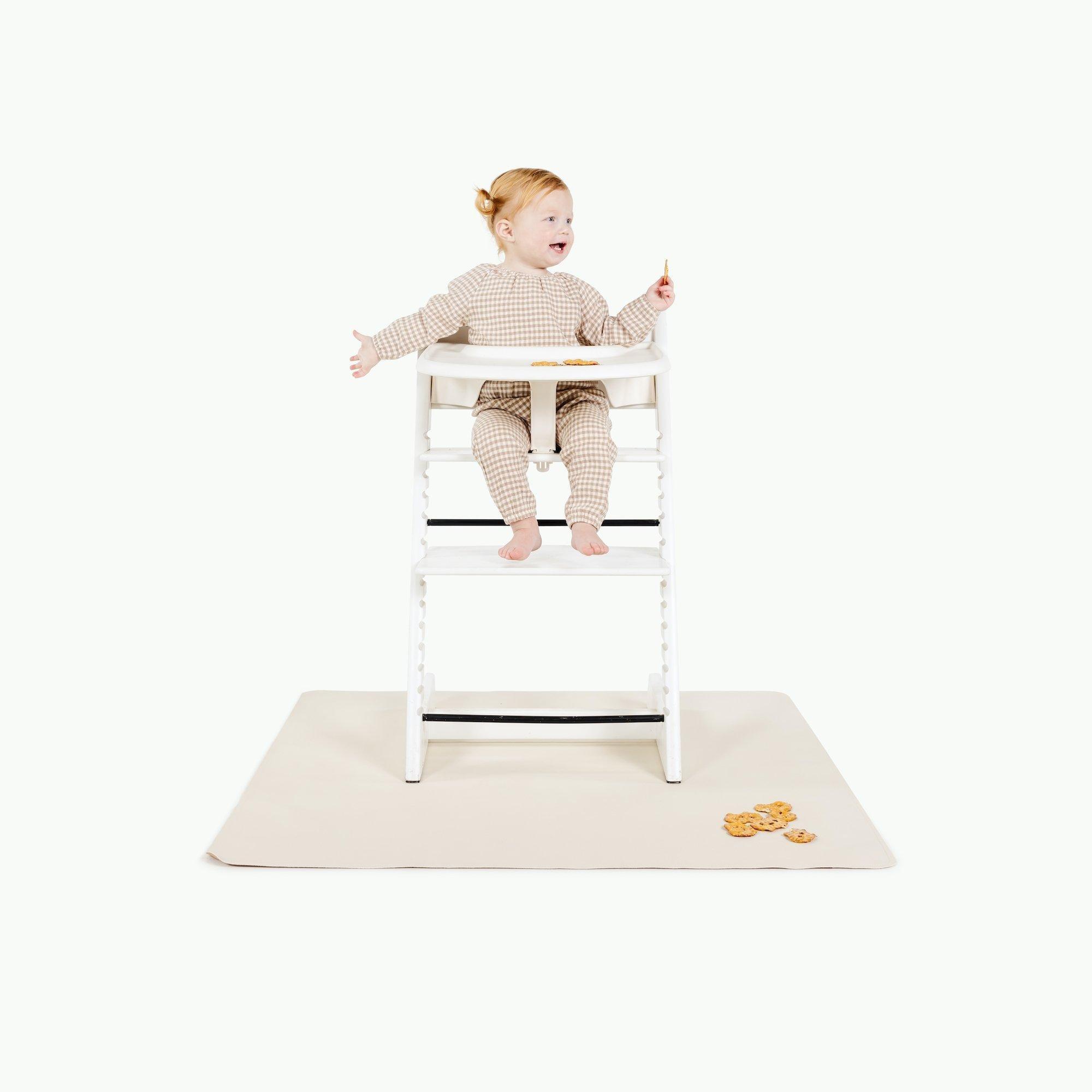 Janie and Jack Ivory High Chair Mat