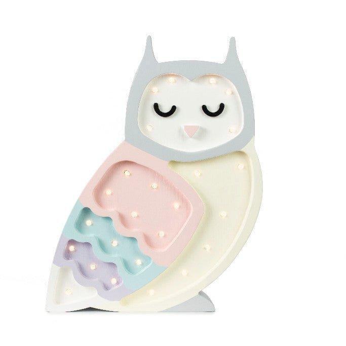 Janie and Jack Owl Lamp