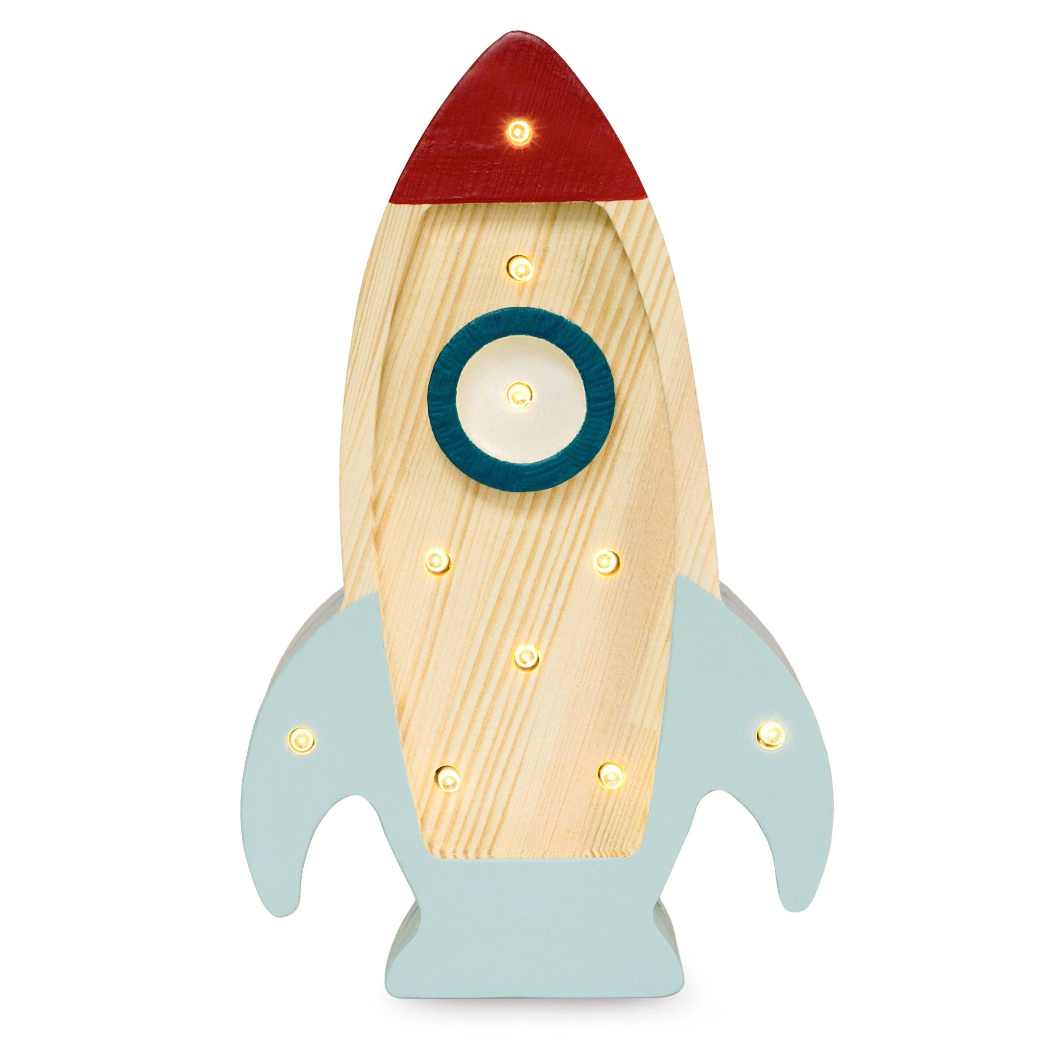 Janie and Jack Mini Rocket Ship Lamp