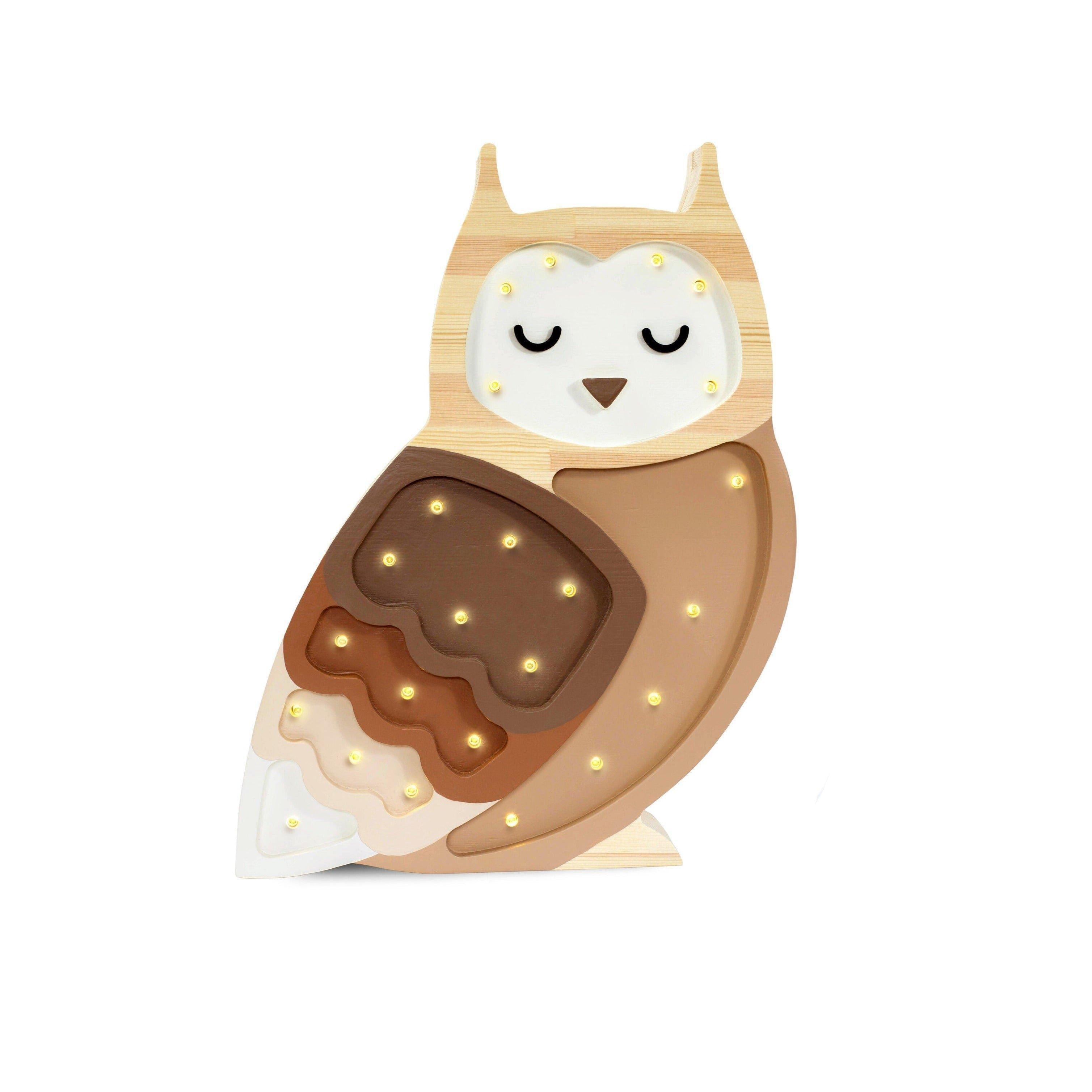Janie and Jack Owl Lamp