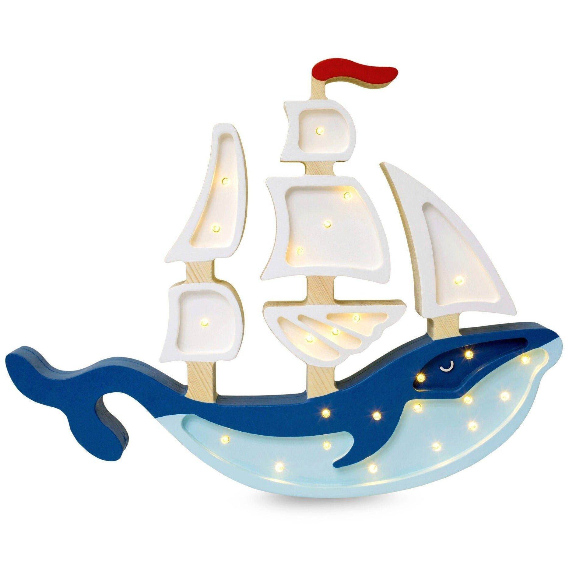 Janie and Jack Whale Ship Lamp