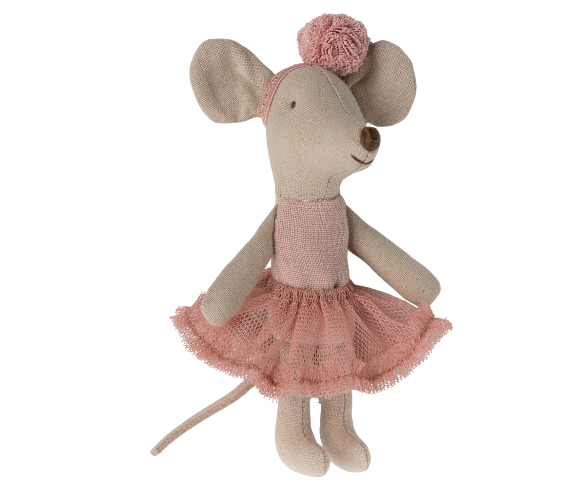 Janie and Jack Ballerina mouse, Little Sister - Rose