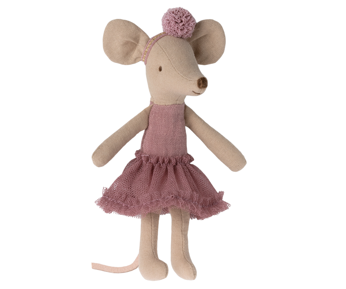 Janie and Jack Ballerina Mouse, Big Sister - Heather