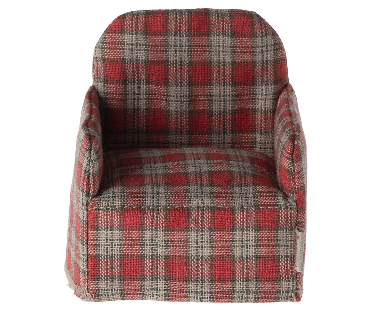Janie and Jack Chair, Mouse - Red checker