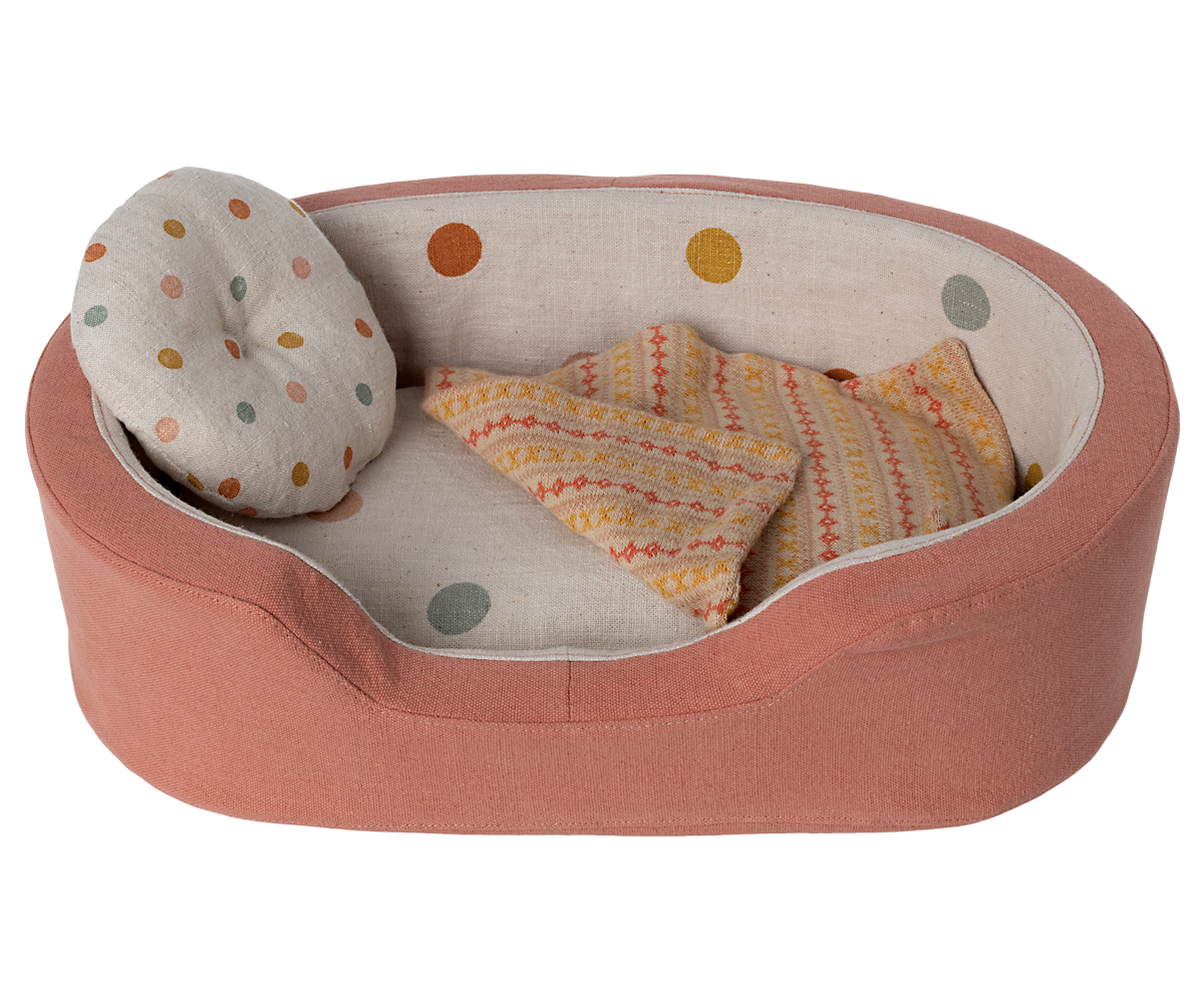 Janie and Jack Cosy Basket, Medium - Coral