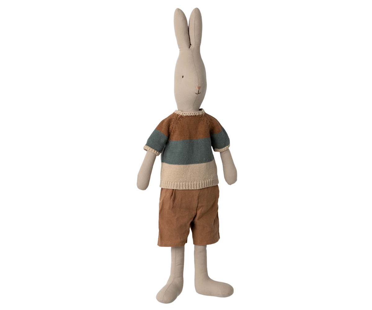 Janie and Jack Rabbit, Size 4 - Knitted Shirt and Shorts