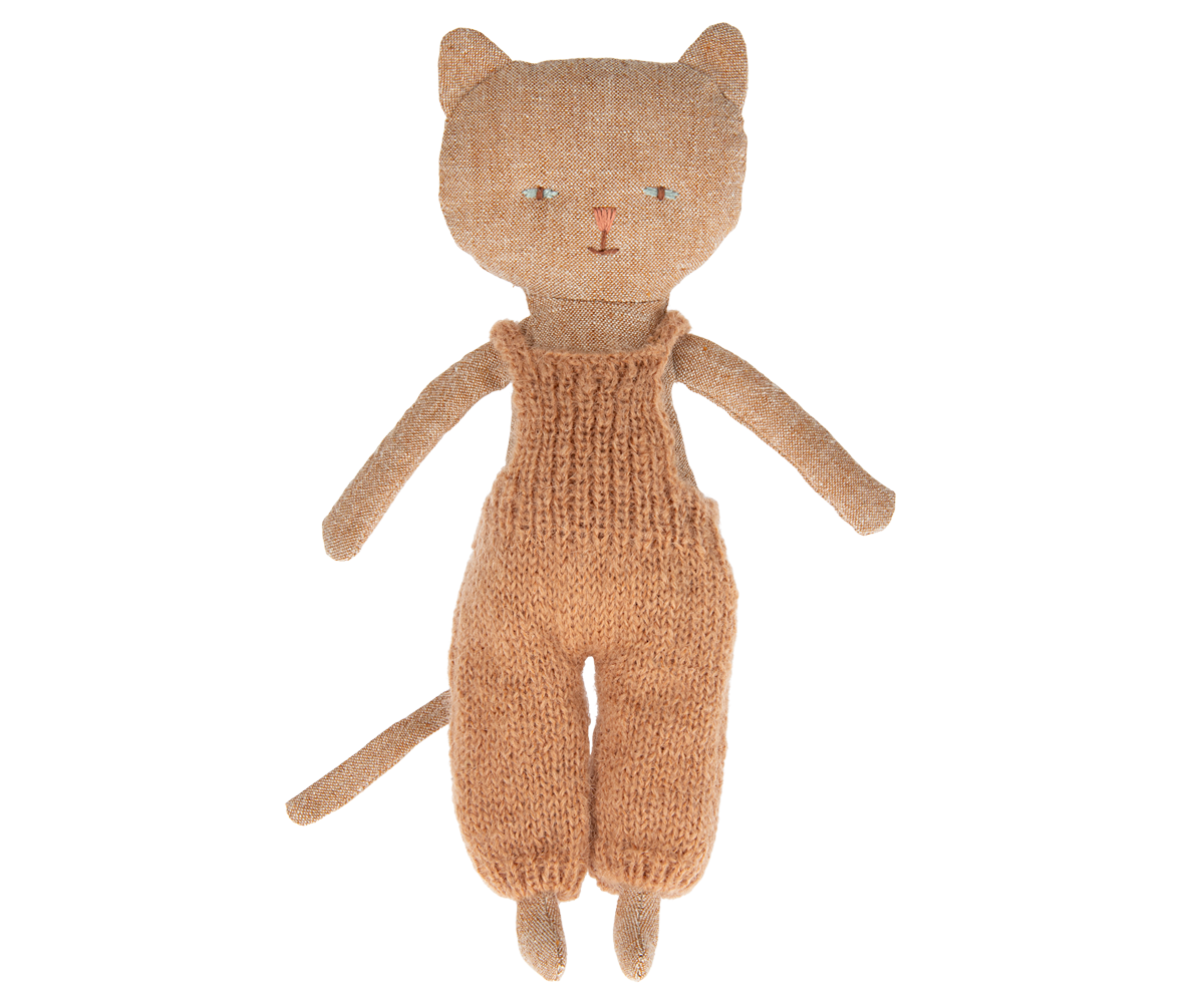 Janie and Jack Kitten in Overalls - Ginger