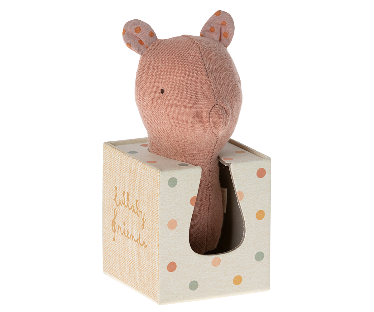 Janie and Jack Lullaby Friend Rattles, Piggy