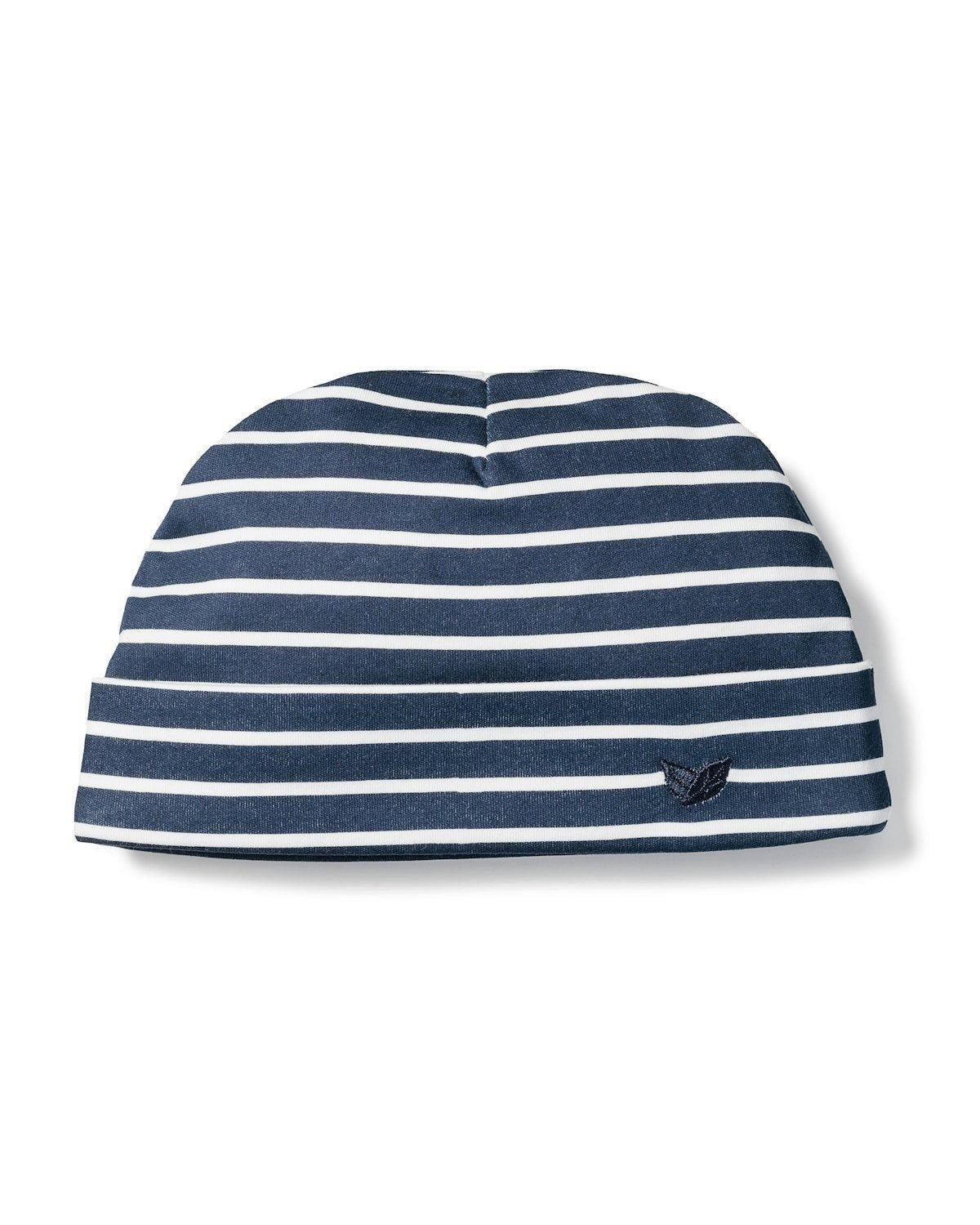 Janie and Jack Navy Stripe Pima Cotton Hat