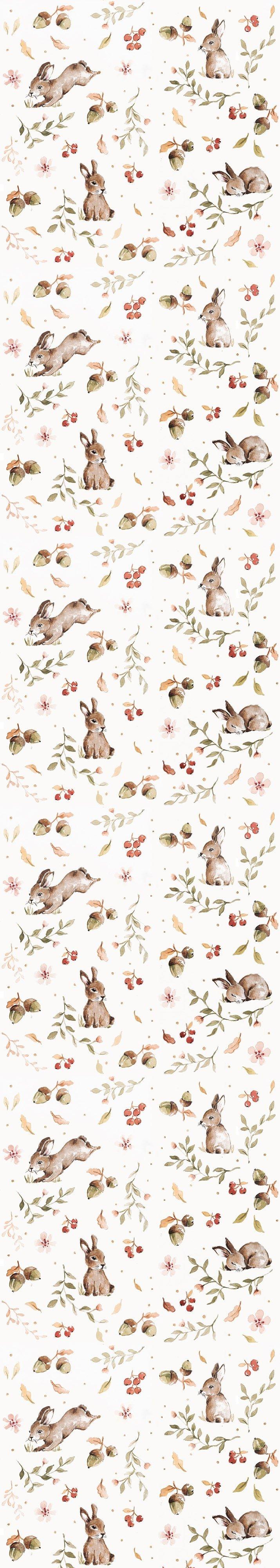 Janie and Jack Happy Rabbits Wallpaper