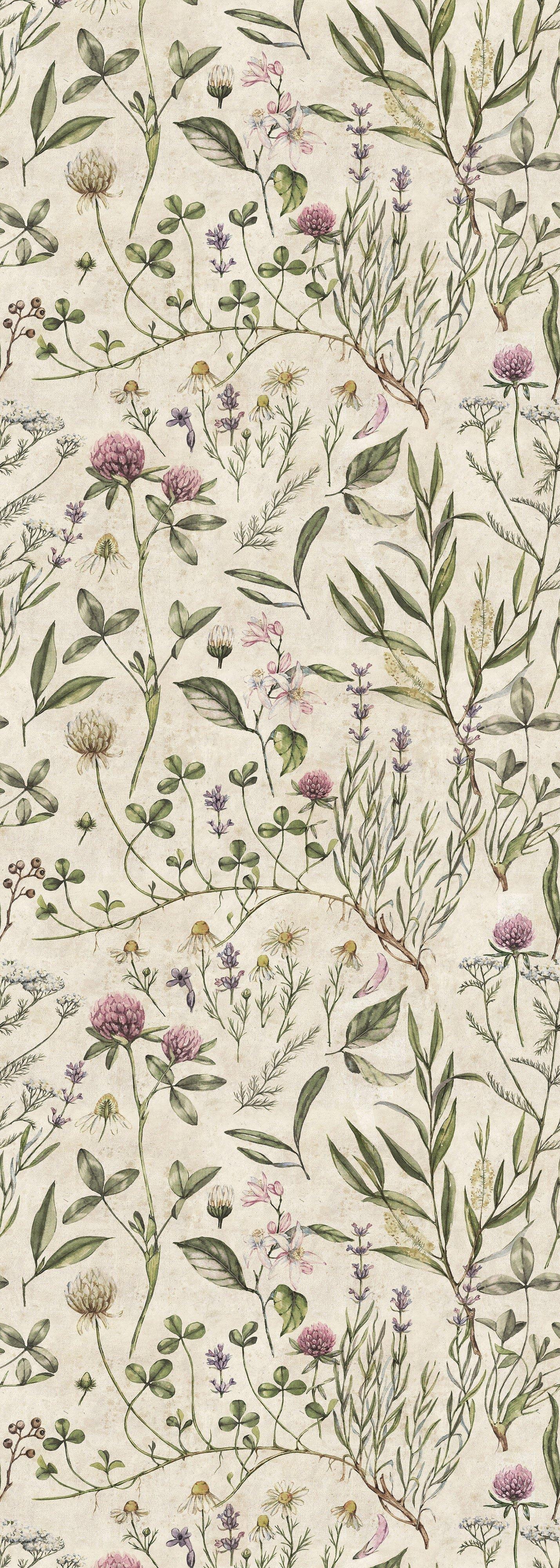 Janie and Jack Vintage Illustration Wallpaper