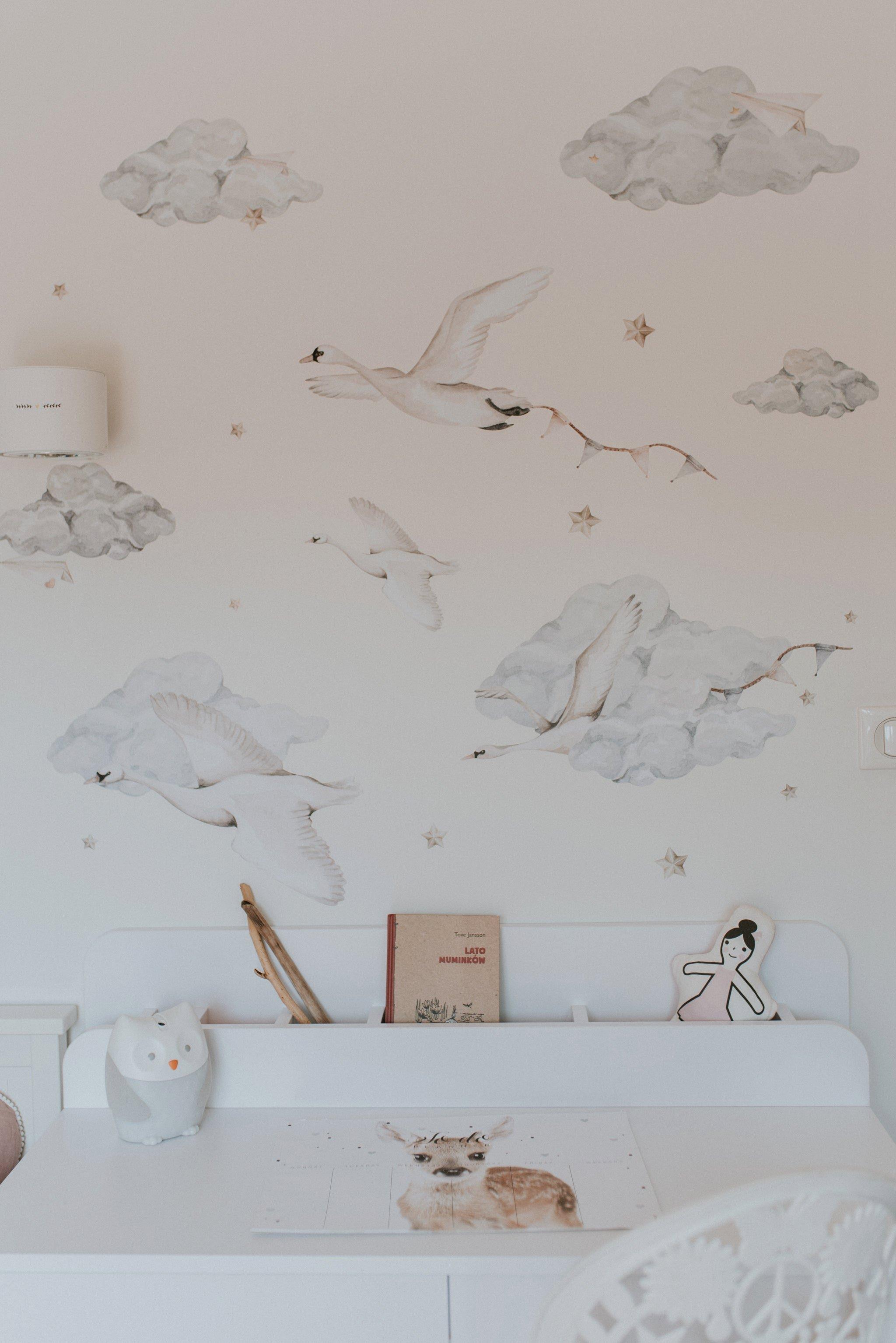 Janie and Jack Swans Wall Decal Set