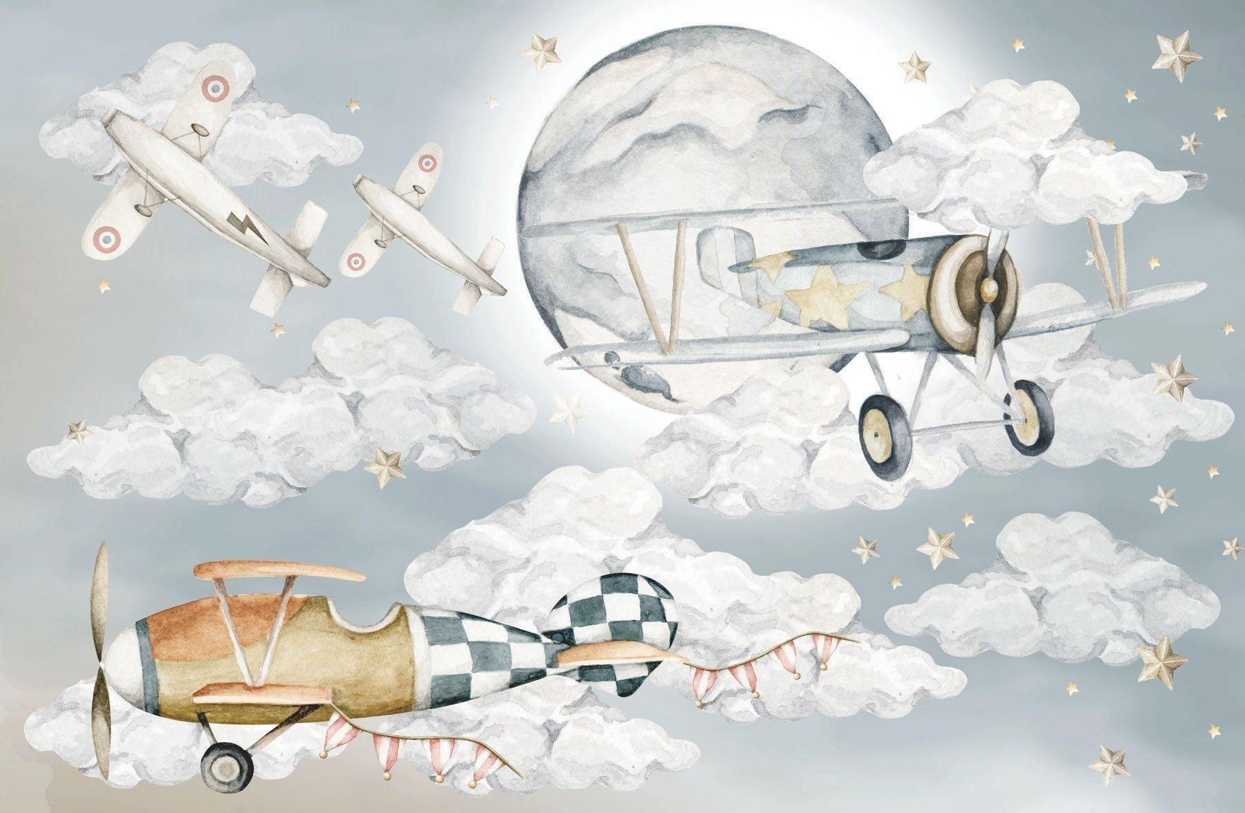 Janie and Jack Planes Wall Decal Set