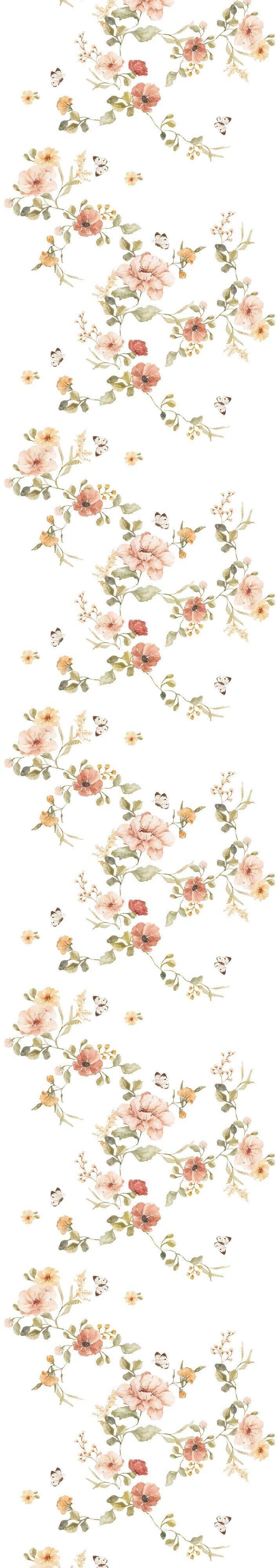 Janie and Jack Floral Vintage Wallpaper