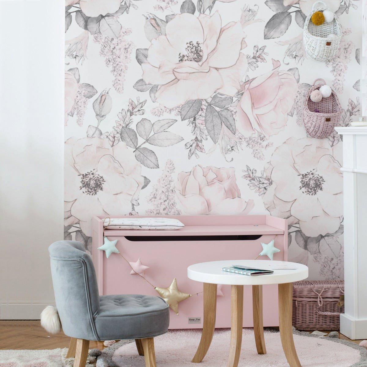 Janie and Jack Pink Garden Wallpaper