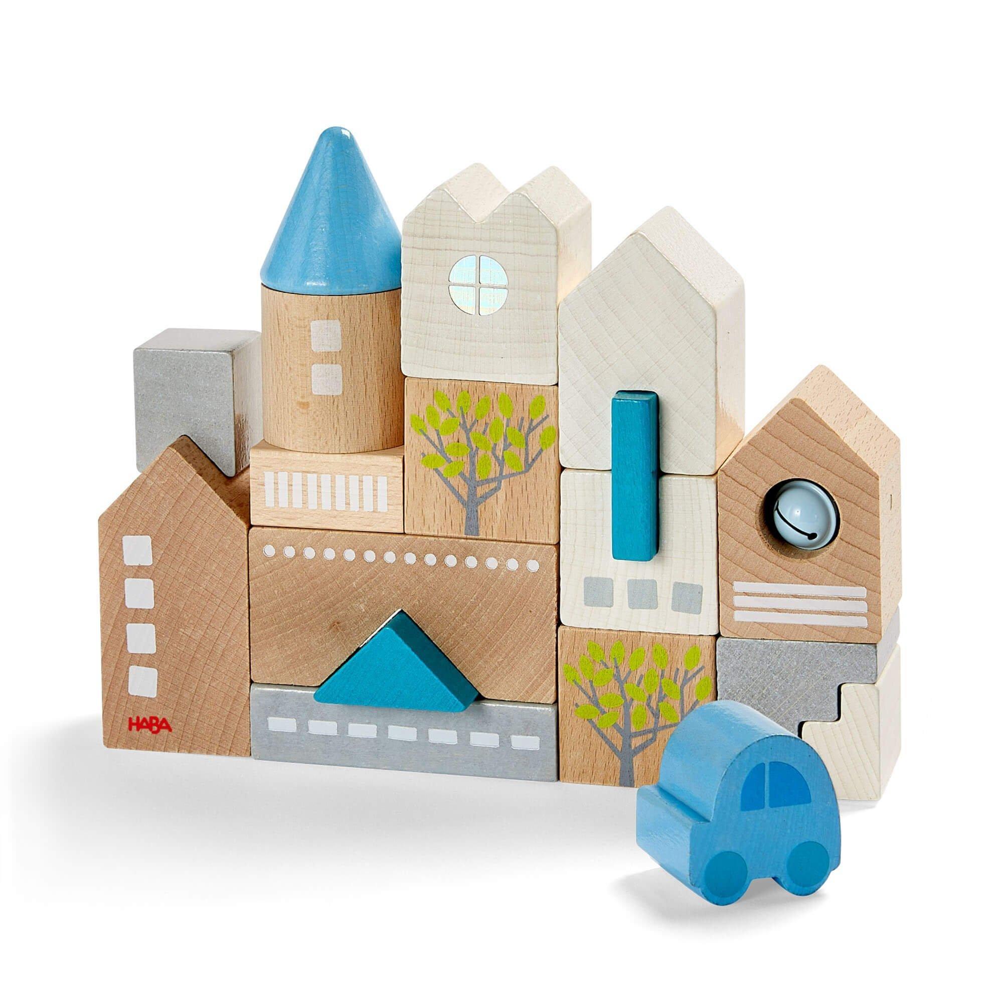 Janie and Jack Bad Rodach 18 Piece Wooden Building Blocks