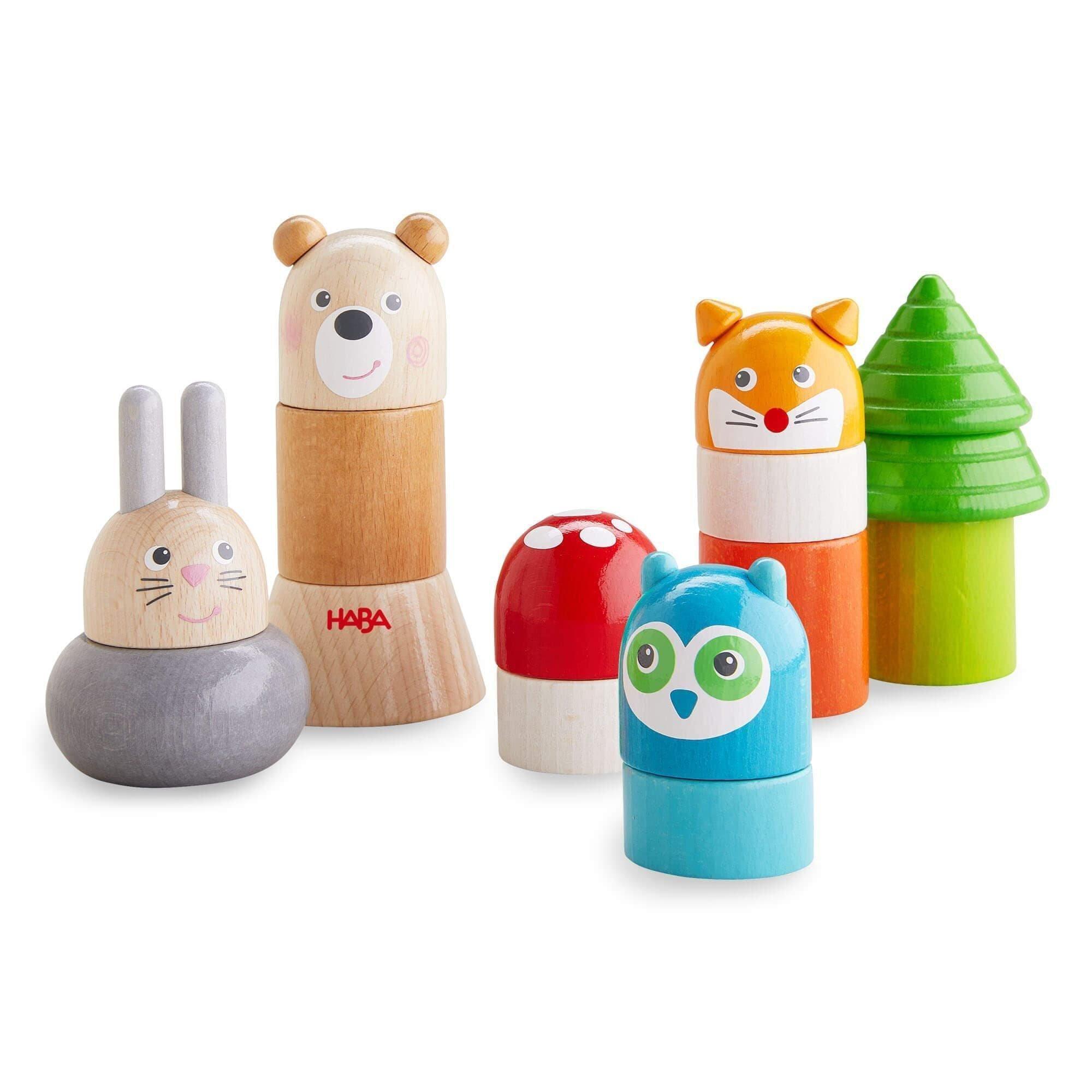 Janie and Jack Forest Animals Wooden Stacking Toy