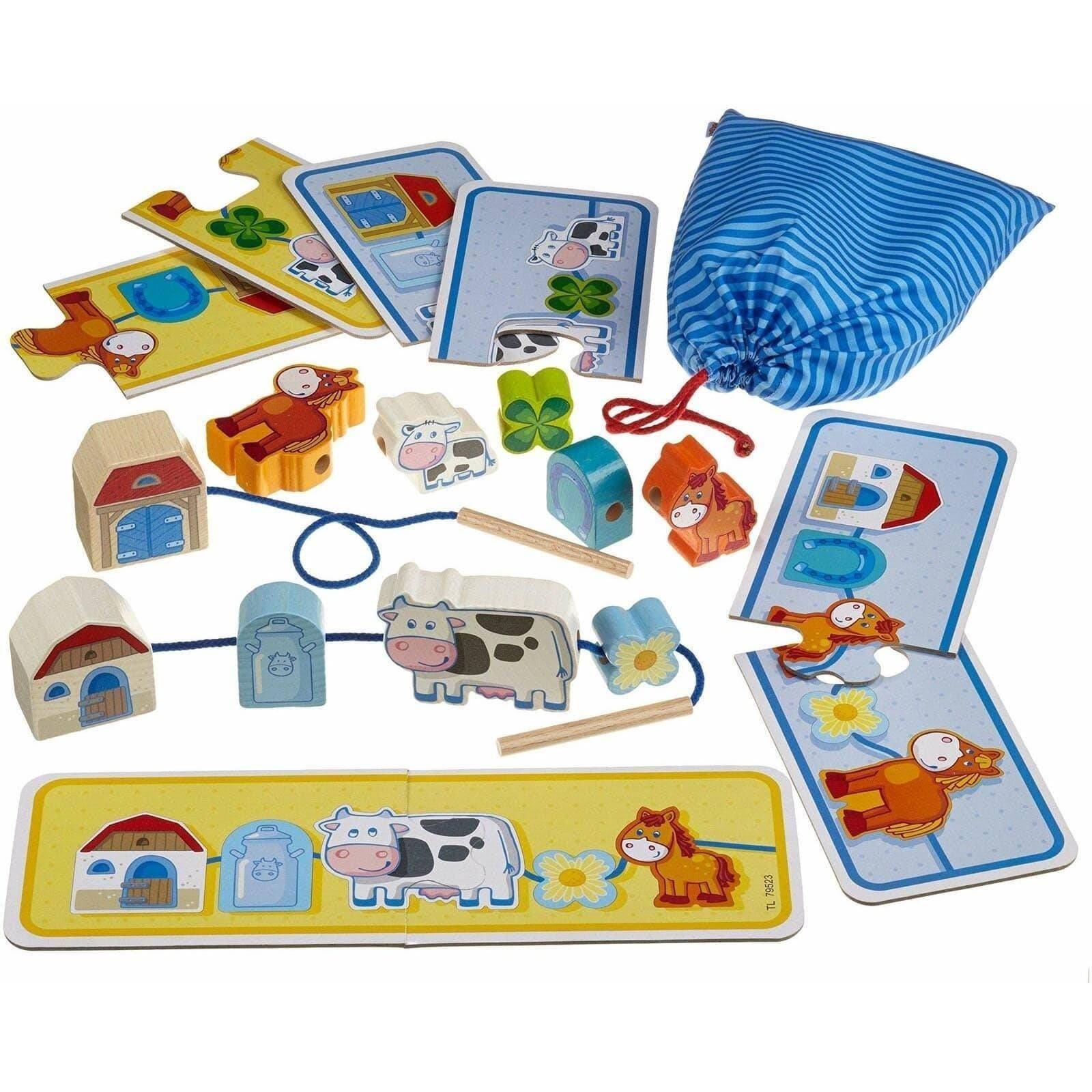 Janie and Jack On the Farm Threading Game