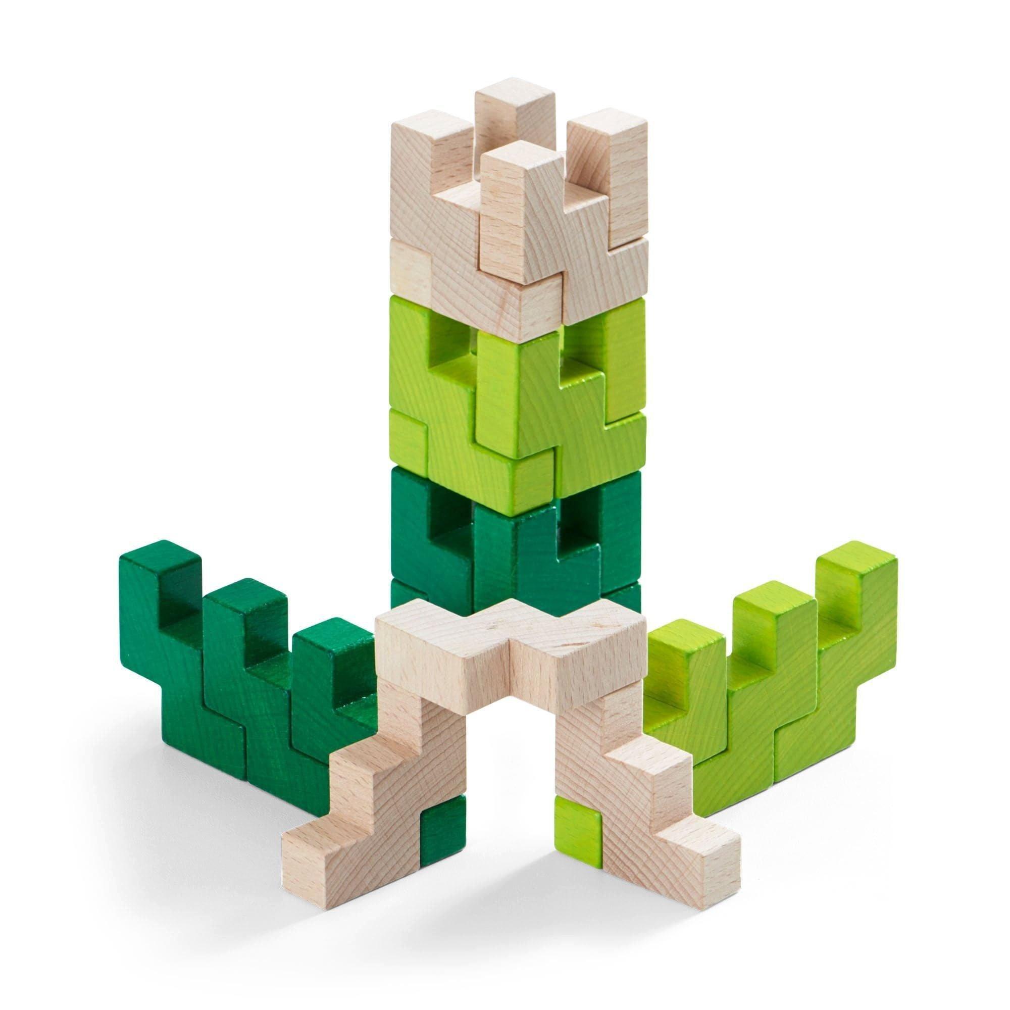 Janie and Jack 3D Viridis Wooden Stacking Game