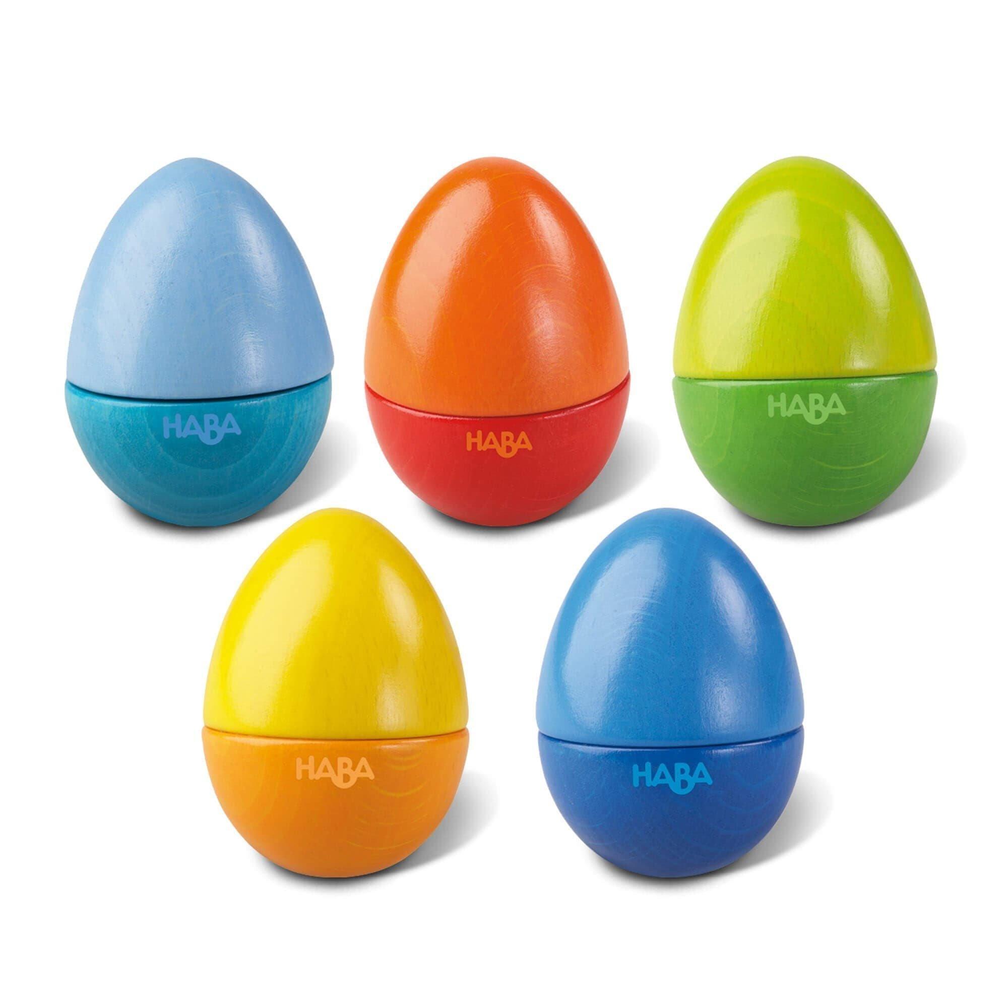 Janie and Jack Set of 5 Wooden Musical Eggs
