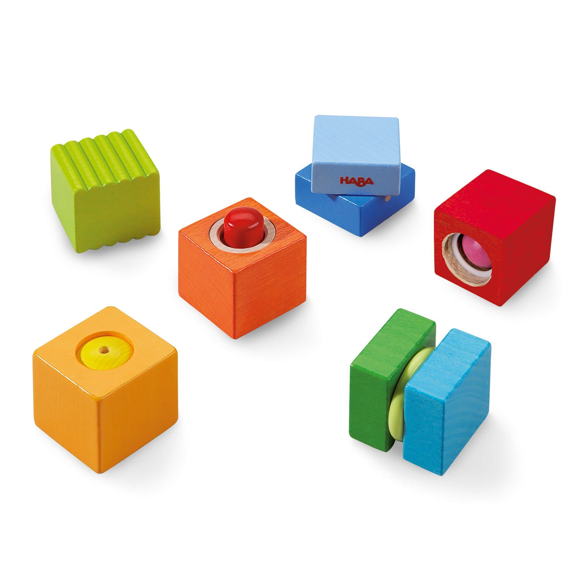 Janie and Jack Fun with Sounds Wooden Discovery Blocks