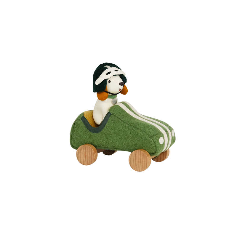 Janie and Jack Holdie Dog-Go - Racer Boy - Green