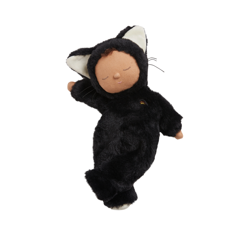 Janie and Jack Cozy Dinkums - Black Cat - Nox