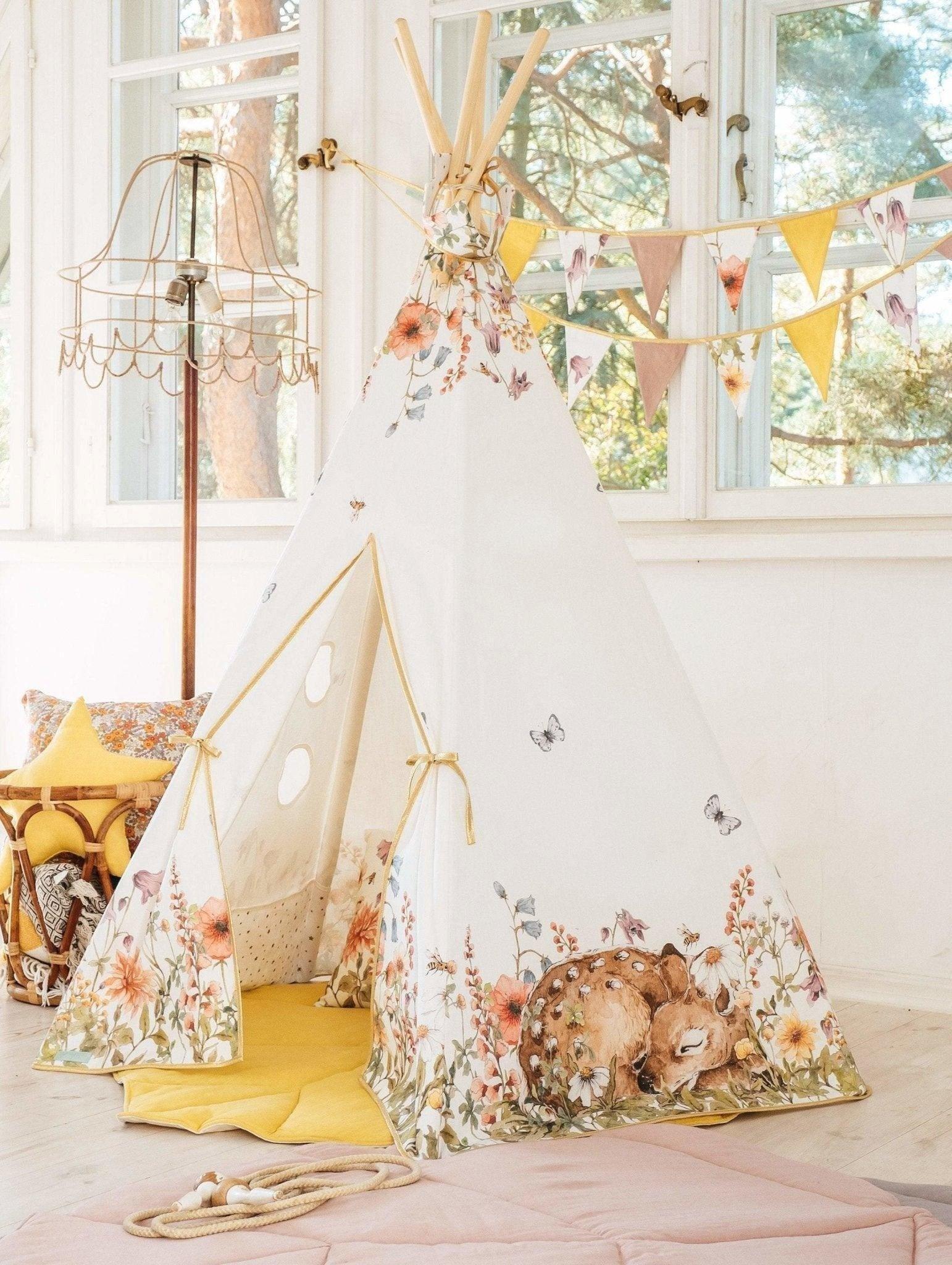 Janie and Jack Wildflowers Teepee Tent