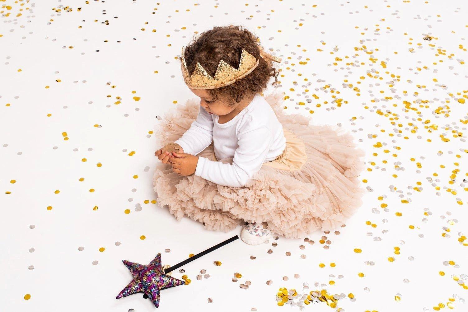 Janie and Jack Gold Sequins Fairy-tale Crown