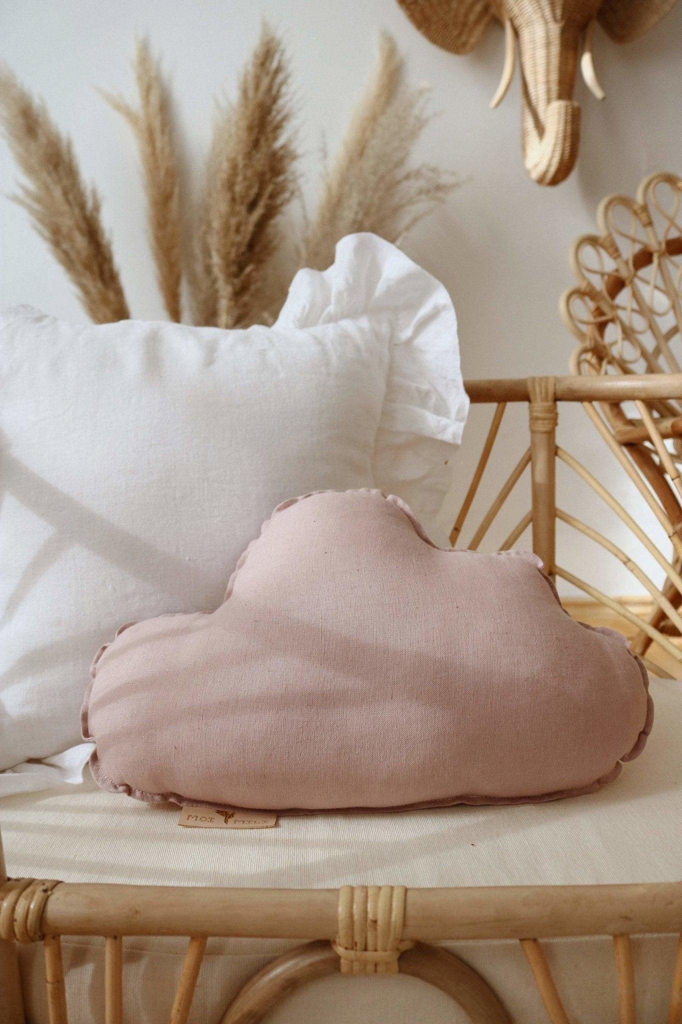 Janie and Jack Linen Powder Pink Cloud Pillow