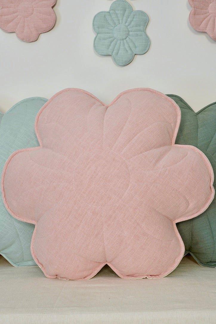 Janie and Jack Linen "Light Pink Lily" Flower Pillow