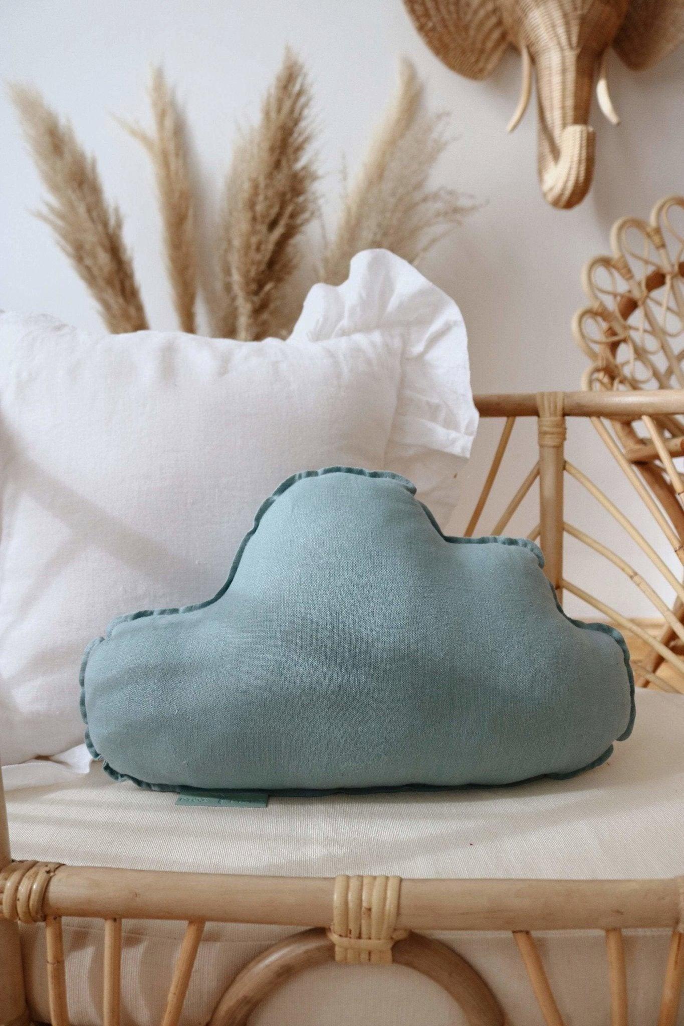 Janie and Jack Linen Eye of the Sea Cloud Pillow