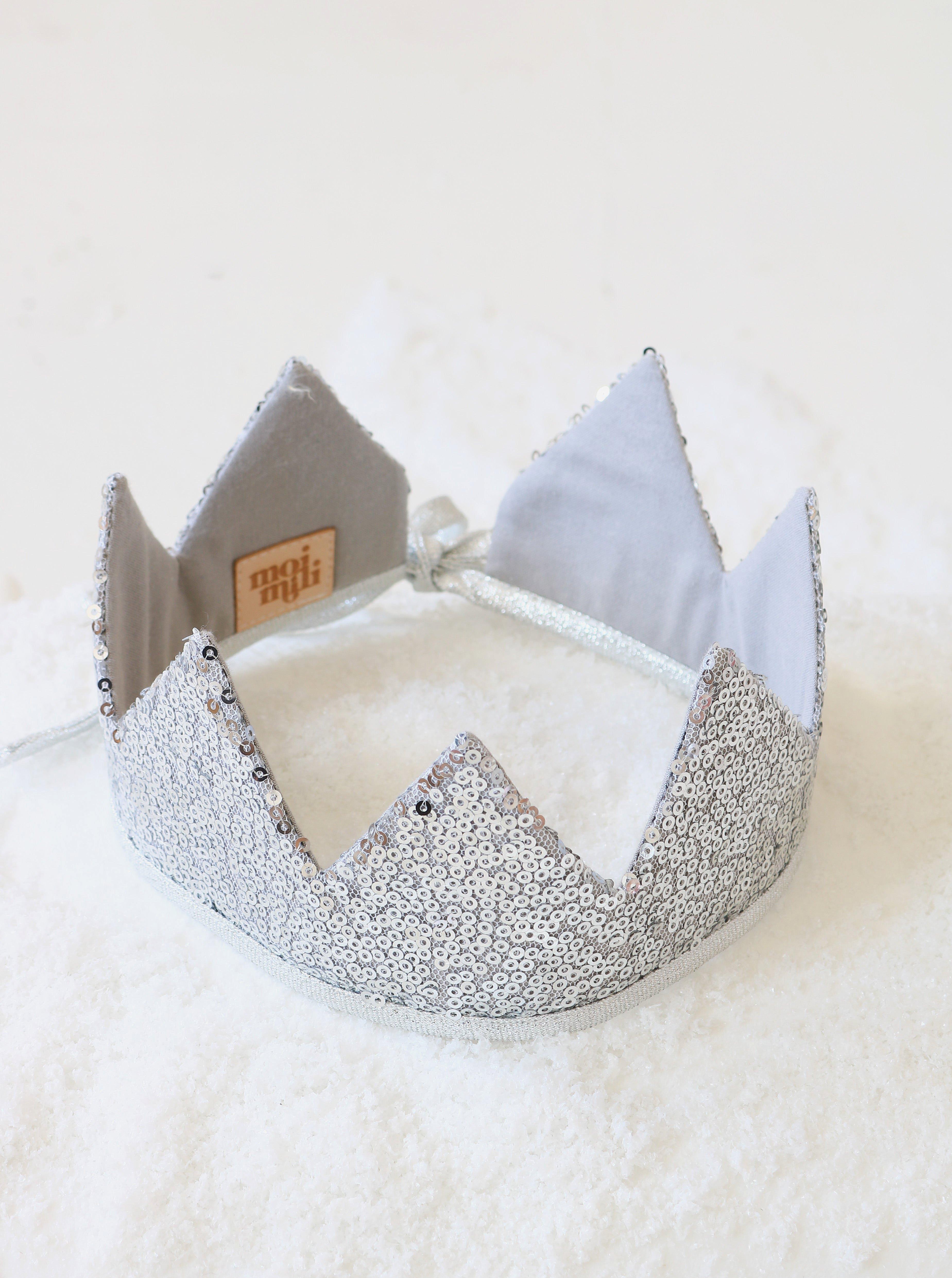 Janie and Jack Silver Sequins Fairy-tale Crown
