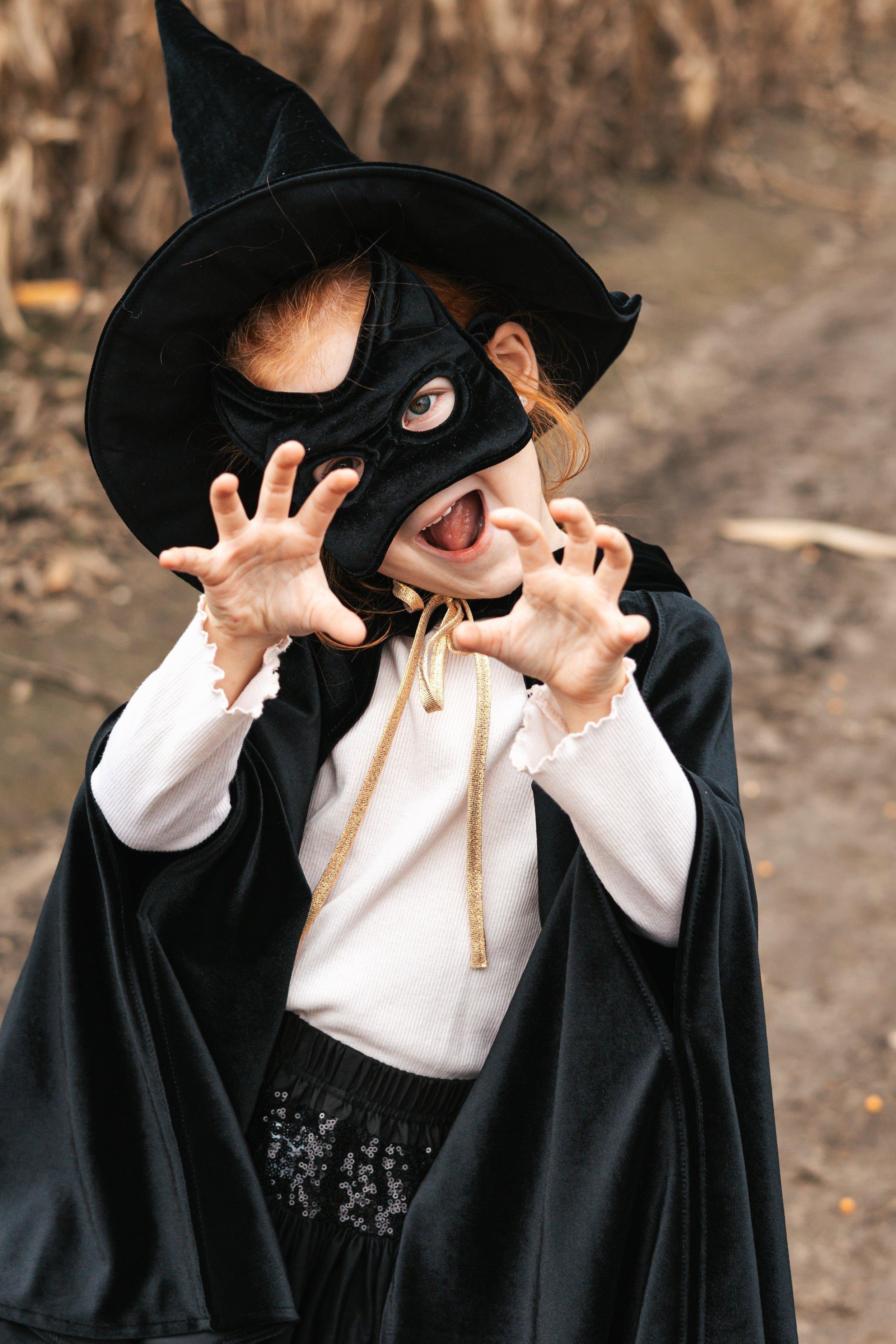 Janie and Jack Black Cat Mask