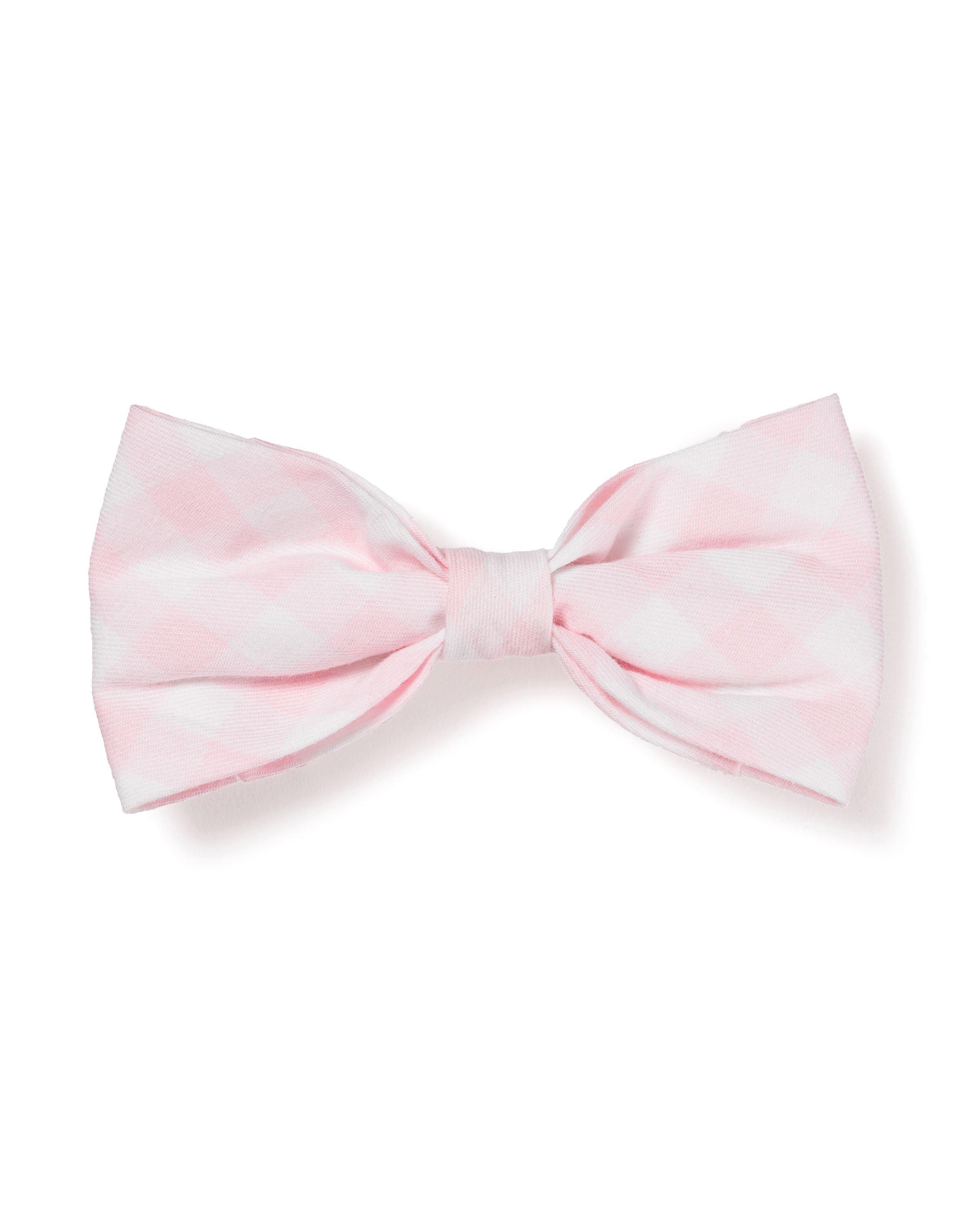 Janie and Jack Pink Gingham Dog Bow Tie