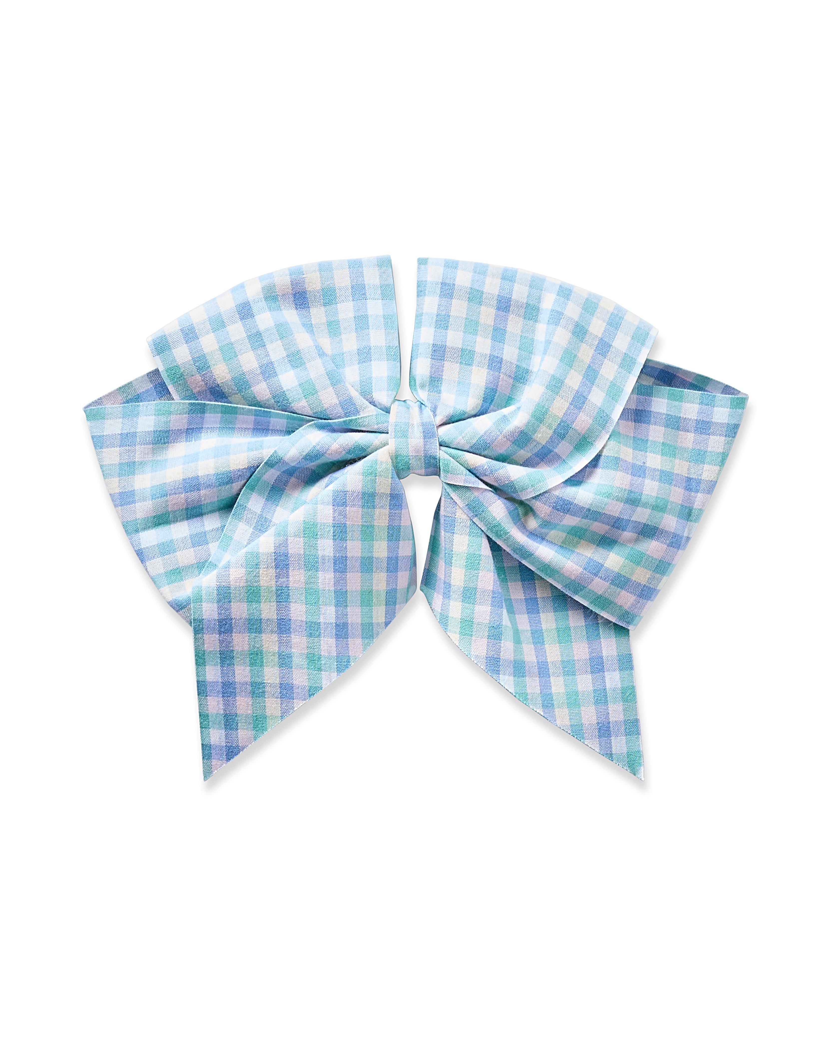 Janie and Jack Girl's Hair Bows in Spring Gingham