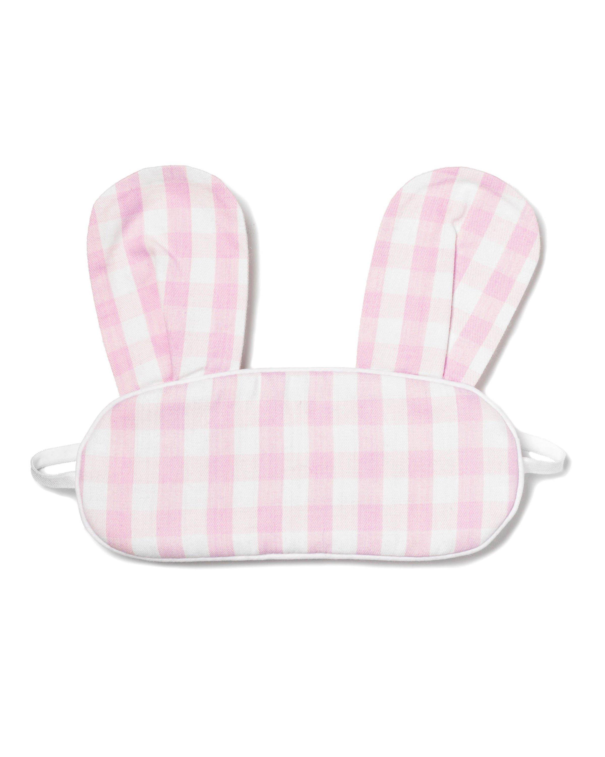 Janie and Jack Pink Gingham Bunny Eye Mask